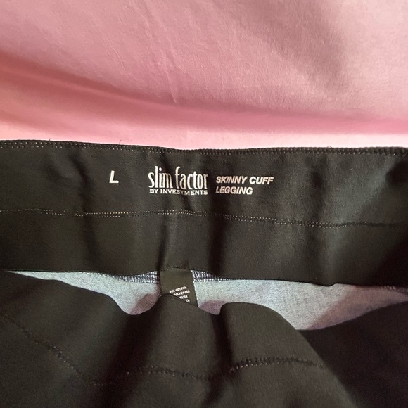 Investments Medium Blue Denim Slim Factor Leggings Size Large - Picture 4 of 12